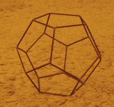 dodecahedron (copper wire)