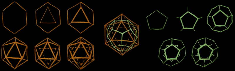 icosahedron - dodecahedron