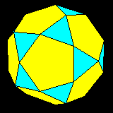 from the icosidodecahedron to the rhombicosidodecahedron