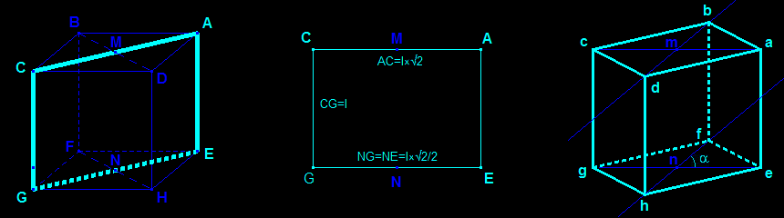 perspective cavalière (cube)