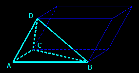 tetrahedron in parallelepiped