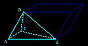 tétraèdre dans parallélépipède