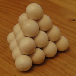 '20 balls tetrahedron'