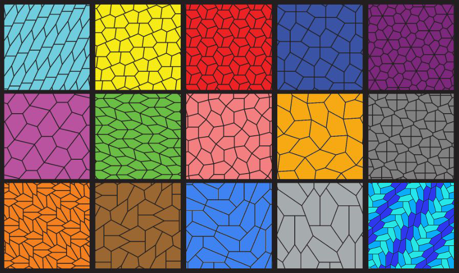 pavings with polygons